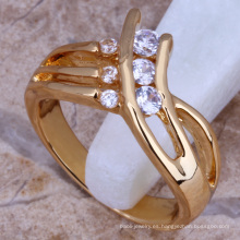 hombres alianzas de boda oro anillos de dedo cz bisutería